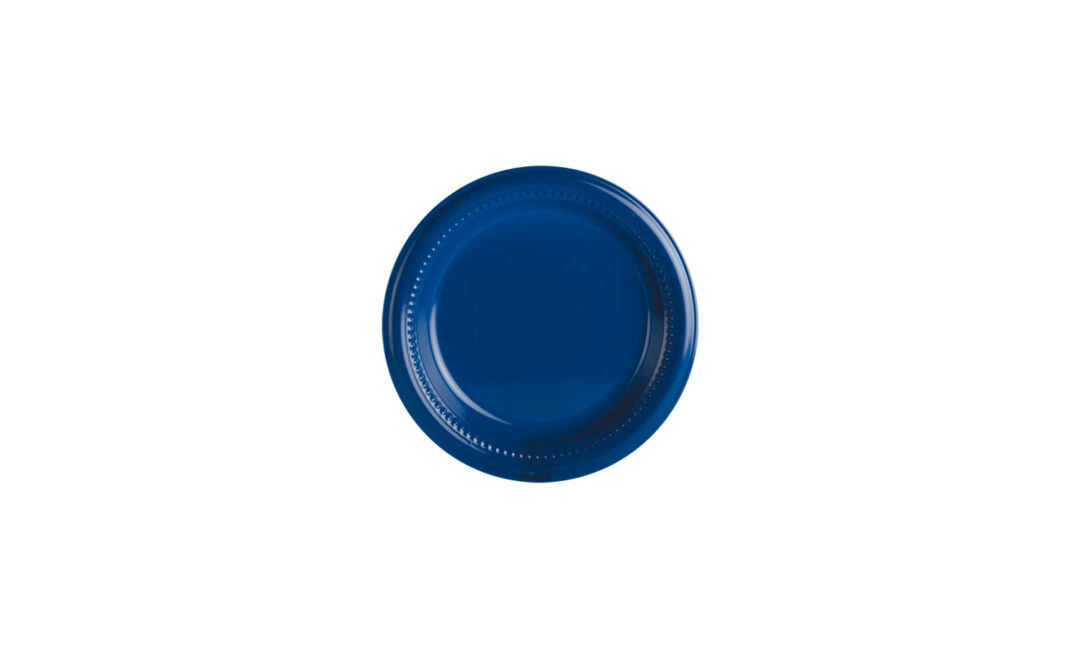 Plato Plástico Color 15.5 cm Azul Vivo – Pq x 12 un / CJ x 480 un - Imagen 2