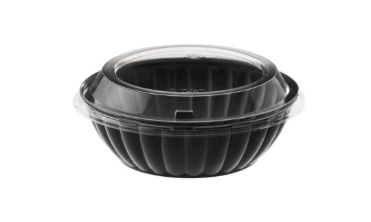 Contenedor Doble Uso 24 oz Negro con Tapa – CJ x 100 un