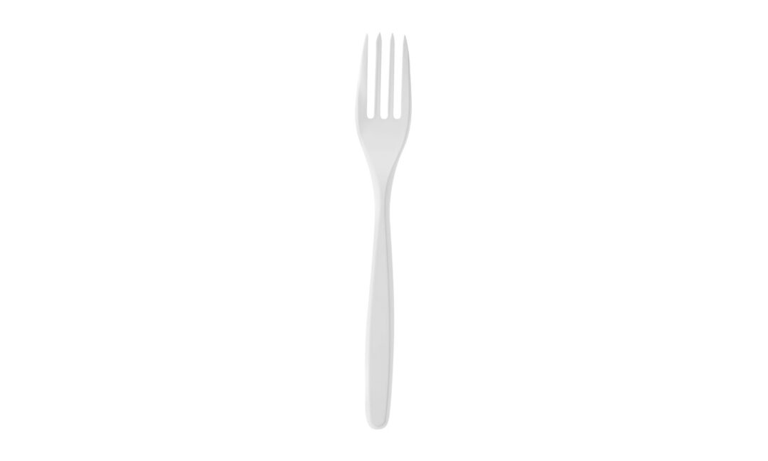 Tenedor Color Clean Touch® Blanco – 1000 un