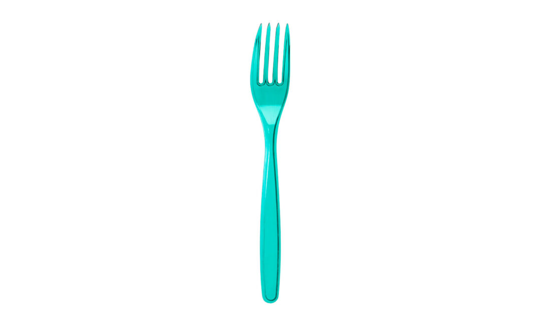 Tenedor Cristal Clean Touch® Verde Cristal – 240 un