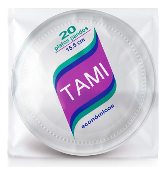 Plato TAMI 15.5 cm Blanco – Pq x 20 un / CJ x 1000 un