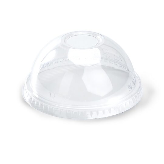 Tapa PET domo con agujero para vaso 14 y 20 Oz