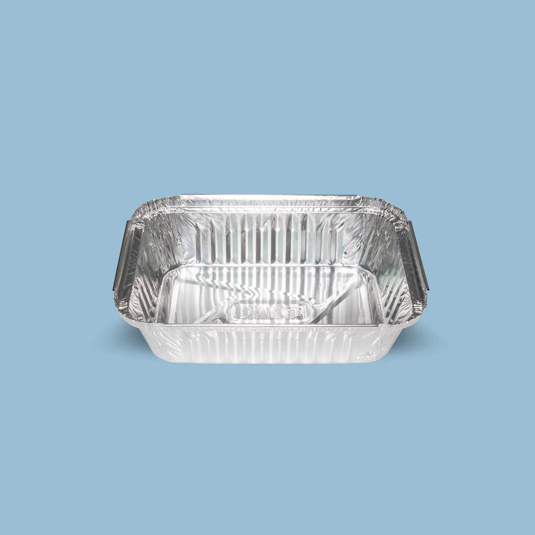 Bandeja de aluminio rectangular 104 OZ (3,068 ml)