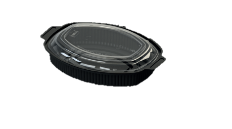 Base Negra con Domo Transparente de PP Bajo Roaster CJx100Un