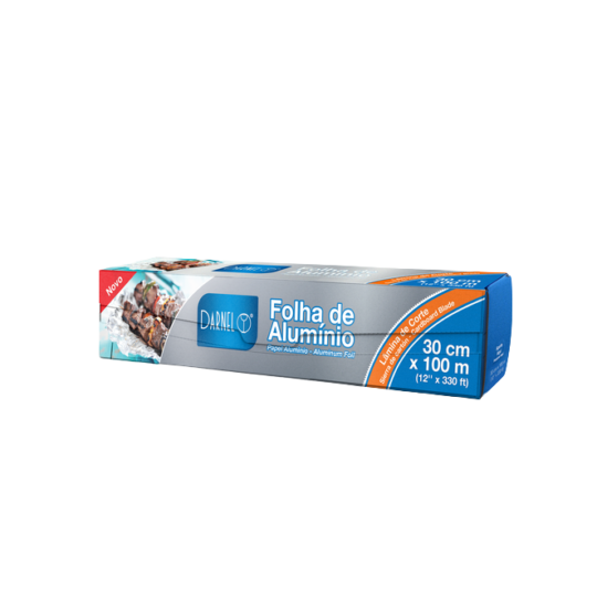 Papel Aluminio con Sierra 30cm x 100m – 9 Unidades