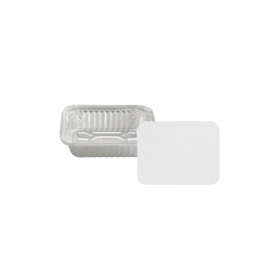 Moldes de Aluminio 16 oz Con Tapa De Cartón Aluminizado