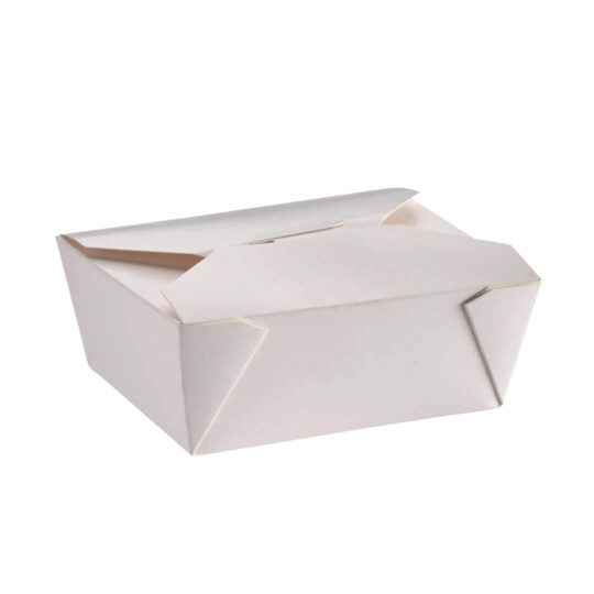White Darnel Naturals® 45 oz Take Out Box - Pk x 50 ea / CS x 200 ea