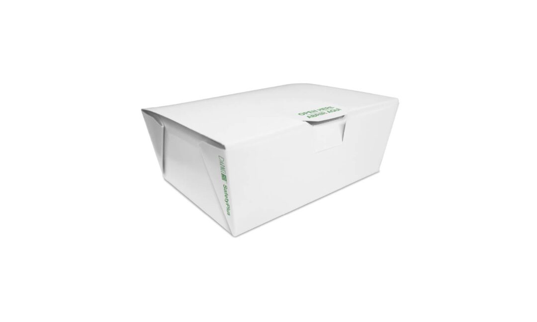 White Darnel Naturals® 45 oz SafetyPlus Take Out Box – Pk x 50 ea / CS x 200 ea