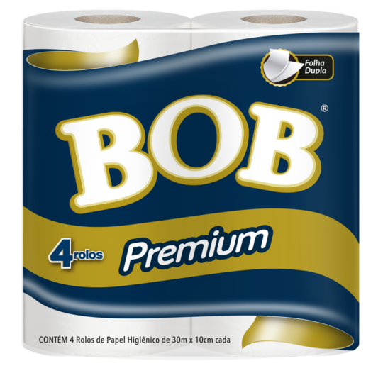 4 Rollos de PH BOB Doble Hoja 16X4 NEUTRO 30m BLx16Un