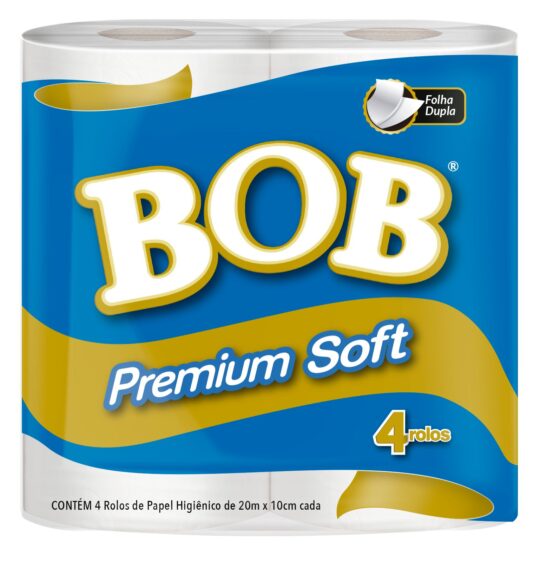 4 Rollos de PH BOB PREMIUM SOFT 16×4 Doble Hoja 20m BLx16Un