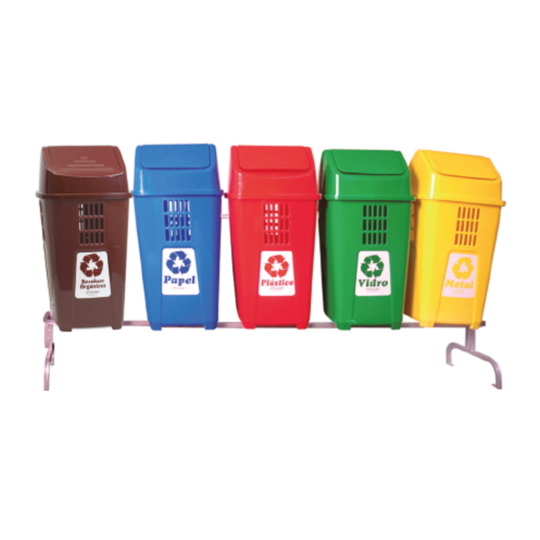 Soporte para 5 Basureros