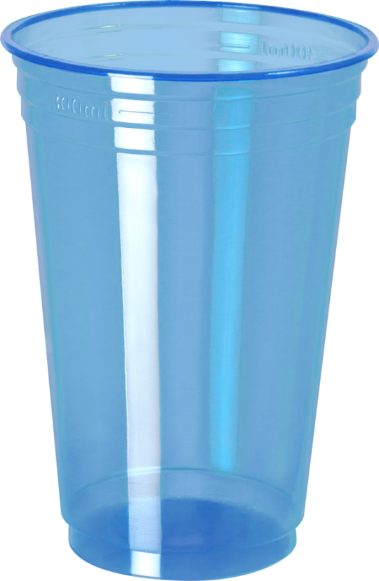 Vaso Neón Azul 330ml – 500 Unidades