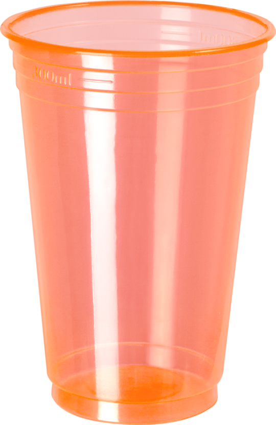 Vaso Neón Naranja 330ml – 500 Unidades