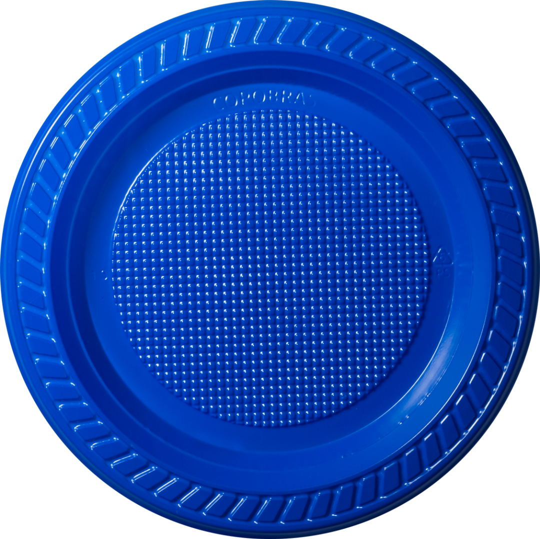 Plato Azul 15 cm – 500 Unidades