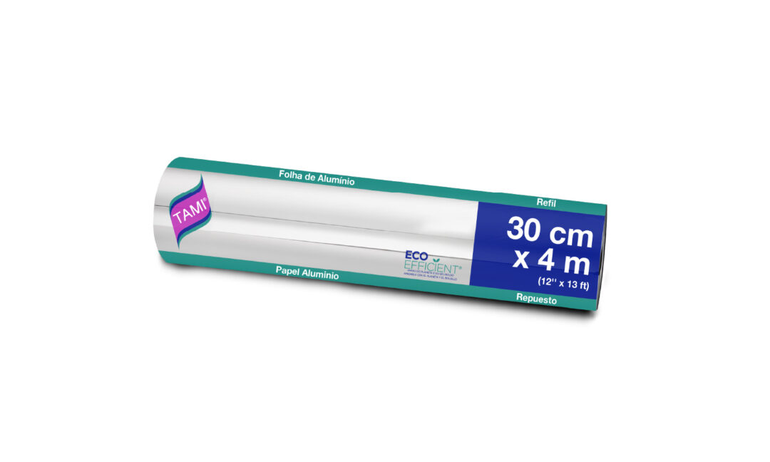 Papel Aluminio Tami 30 cm x 4 m – 25 Unidades