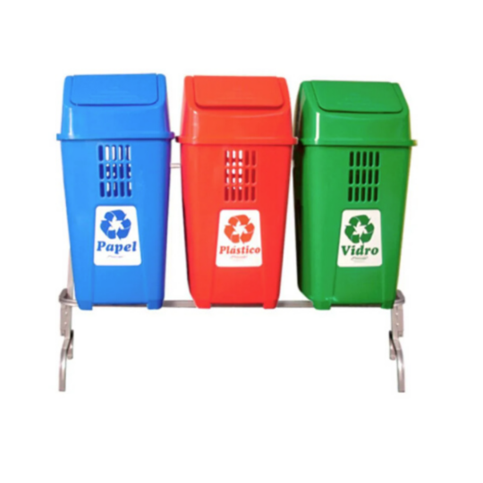 Soporte para 3 Basureros