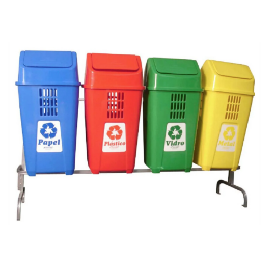 Soporte para 4 Basureros