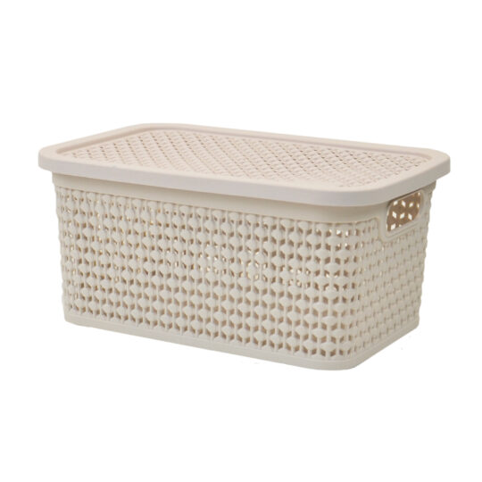 Caja Rattan 7.5L Beige CJx6Un