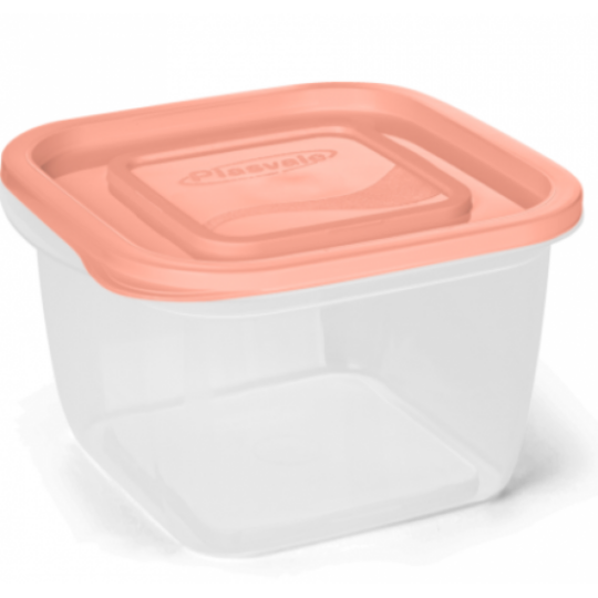 Contenedor Cuadrado Decorado 1.4L – 12 Unidades
