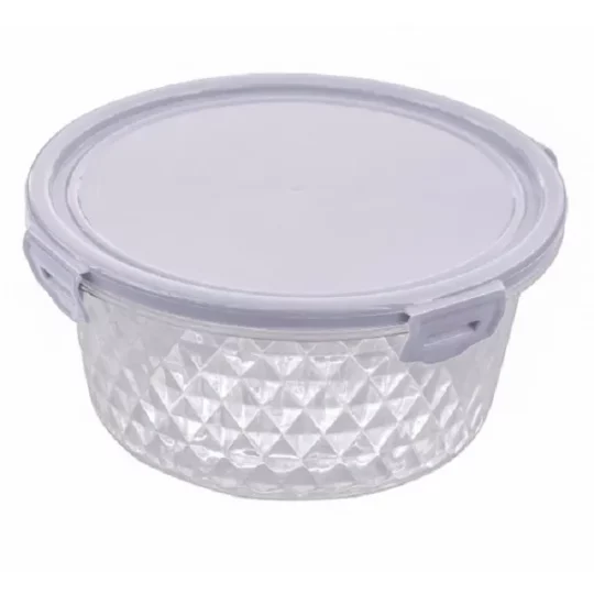 Contenedor Cristal Redondo 1.7L – 12 Unidades