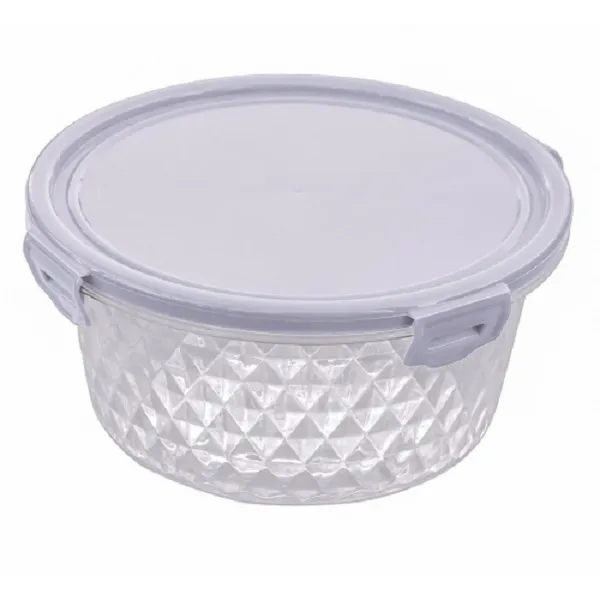 Contenedor Cristal Redondo 1.7L – 12 Unidades