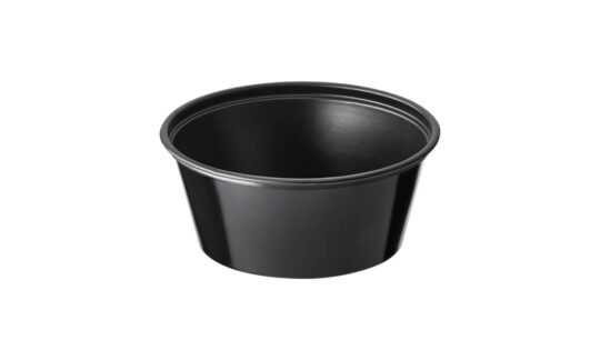 Copa Soufflé 4 oz Negro con Tapa Cristal – 800 un
