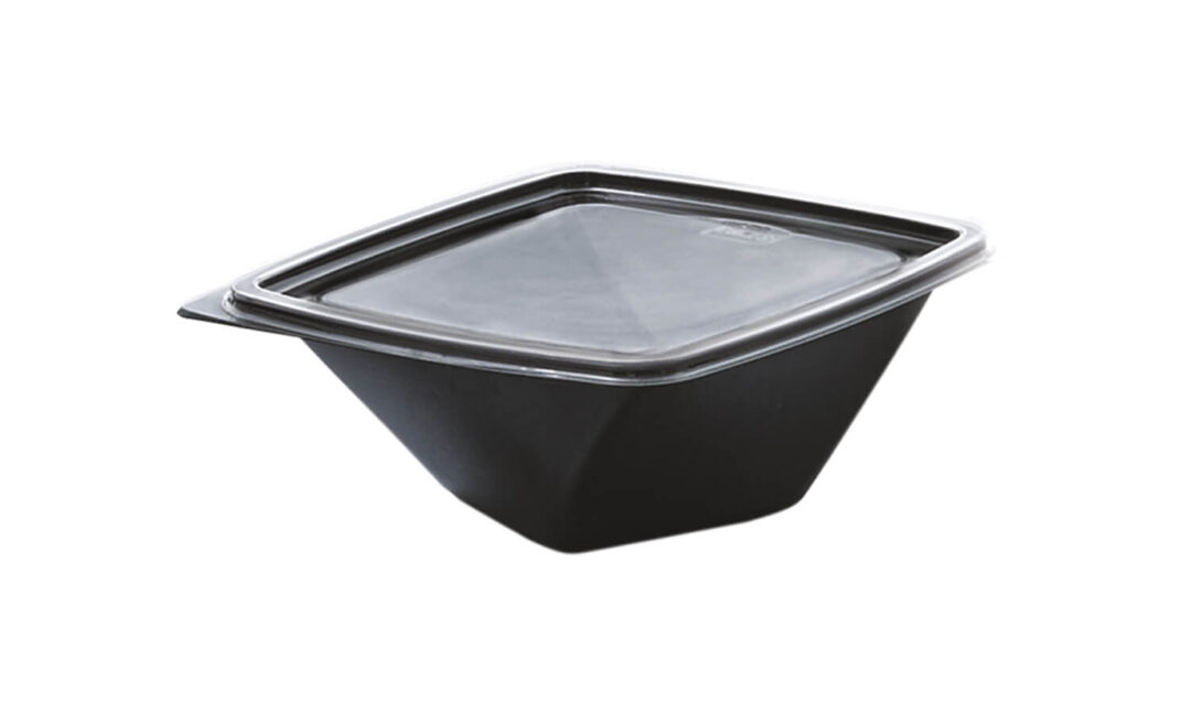 Contenedor Twist Negro resq® 16 oz con Tapa – 200 un