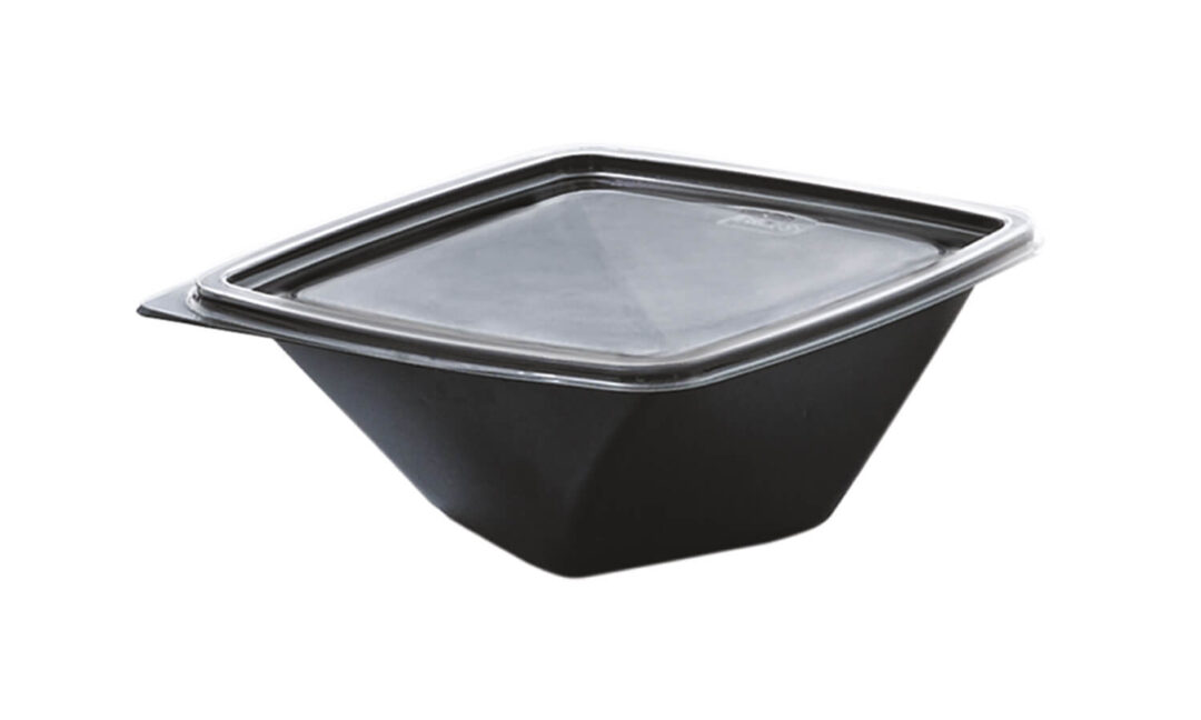 Contenedor Twist Negro resq® 24 oz con Tapa – 100 un